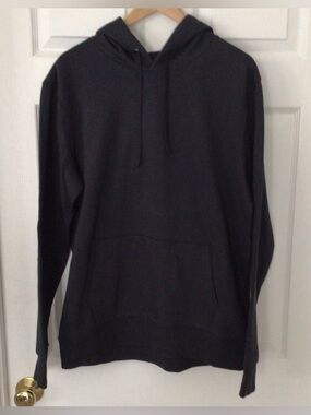 Good fellow & Co Men's CharcoalBlack Soft Fleece Hooded Pullover Sweatshirt New